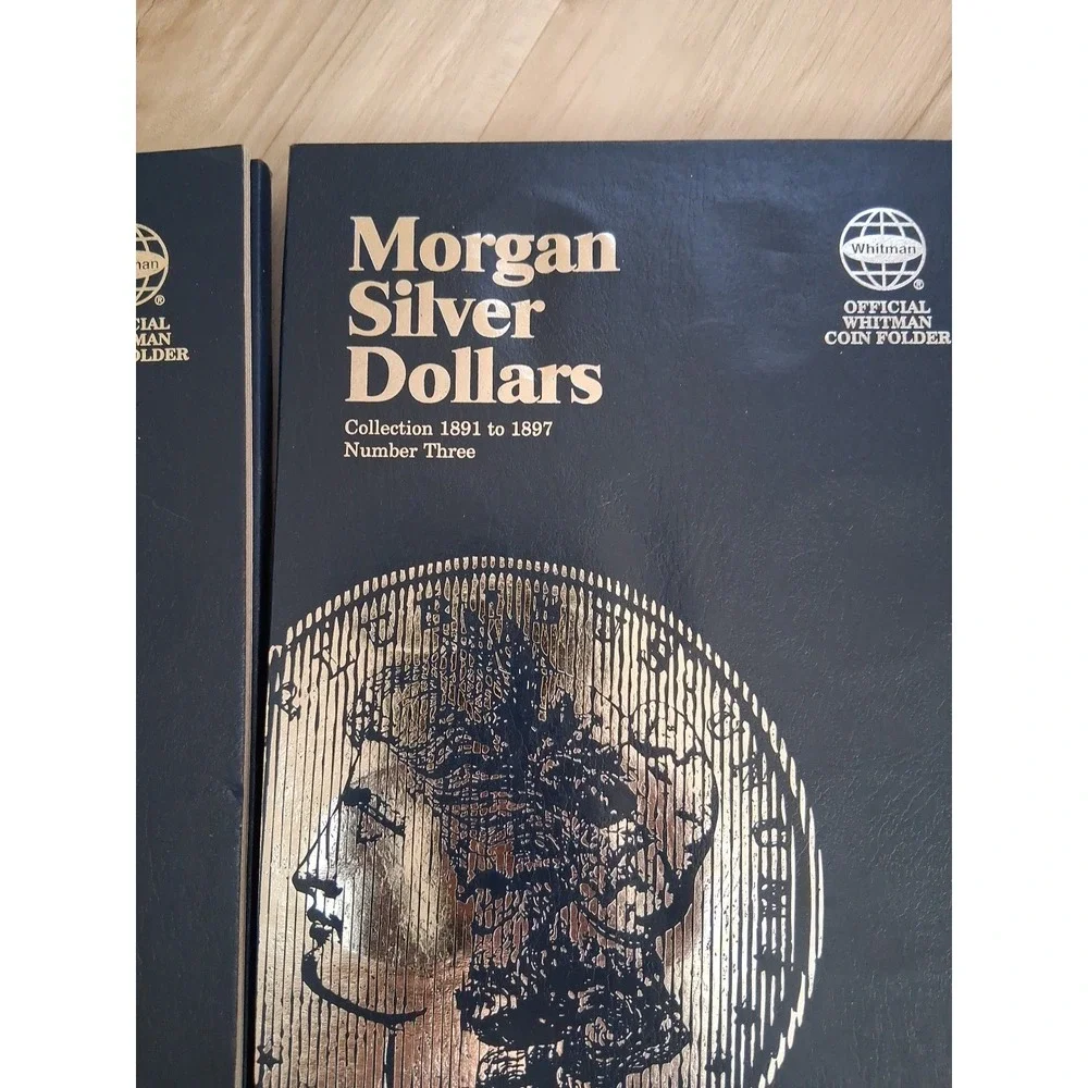 Set of 6 - Whitman Morgan Silver Dollars Coin Folders . No Coins